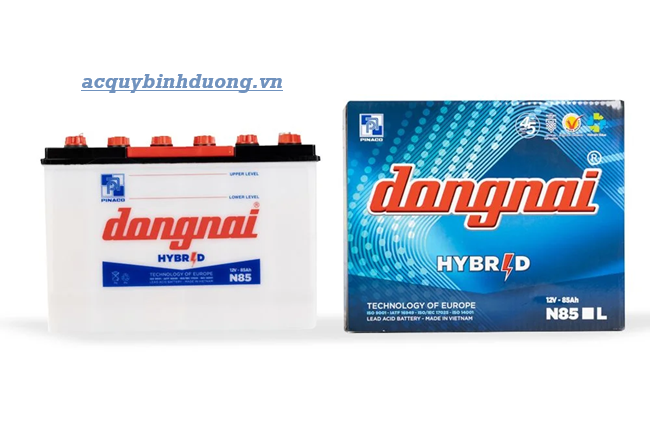 Hình ảnh thực tế ắc quy Đồng Nai nước N85 (12V-85AH)