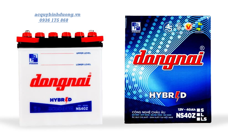 Hình ảnh thực tế ắc quy Đồng Nai nước NS40Z (12V-40AH)