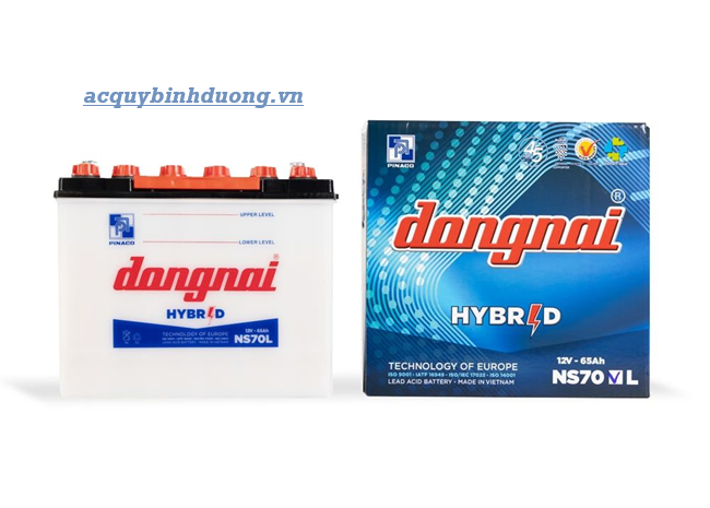 Hình ảnh thực tế ắc quy Đồng Nai nước NS70L (12V-65AH)